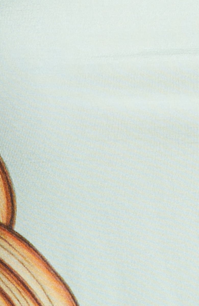 Ulla Johnson Aurelia Butterfly Print Turtleneck Top, Alternate, color, Water Blossoms