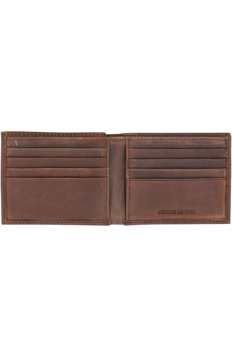 Evergreen Enterprises Brown New Orleans Saints Bifold Leather Wallet, Alternate, color,