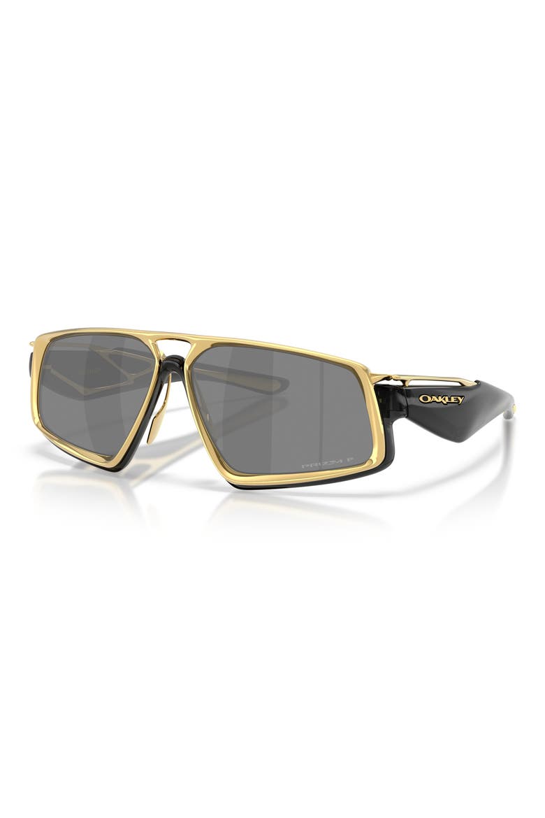 Massillon 61mm Polarized Rectangle Sunglasses, Alternate, color, BLACK INK / PRIZM BLACK