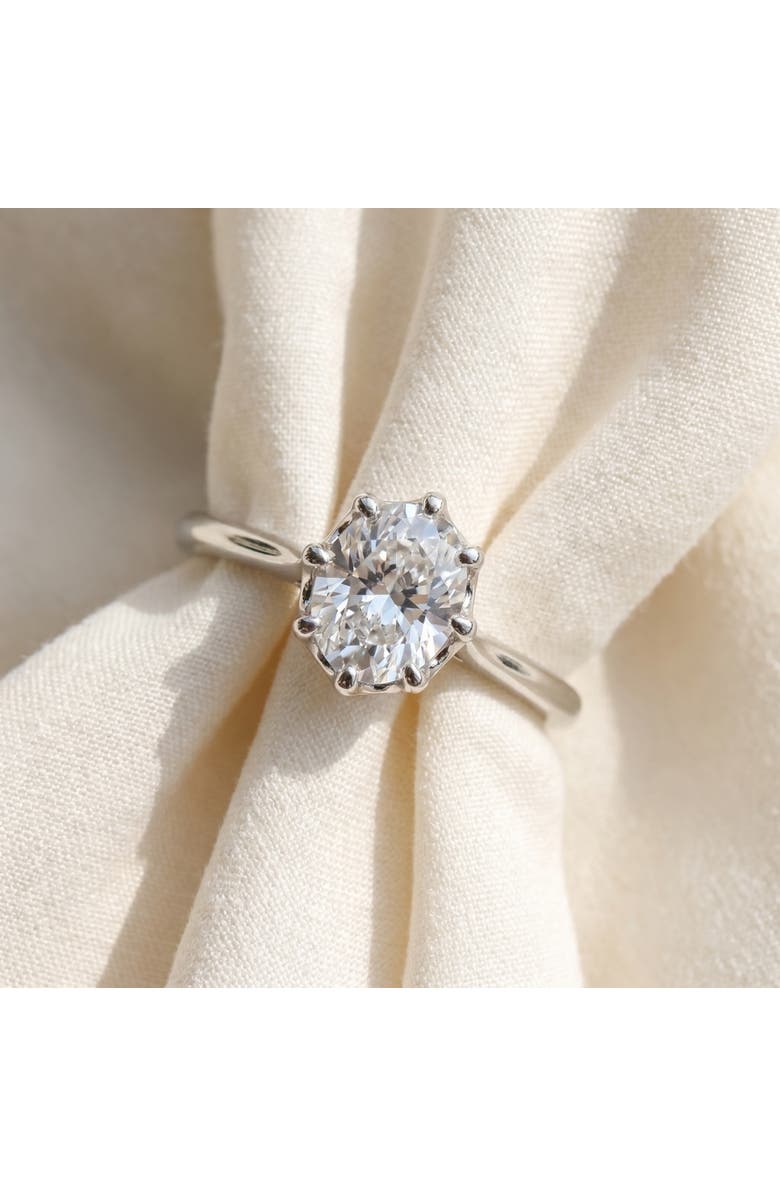 Bliss Diamond Certified 1 1/2Ct Oval Diamond Solitaire Engagement Ring 14k Gold Lab Grown, Alternate, color, 14K White Gold