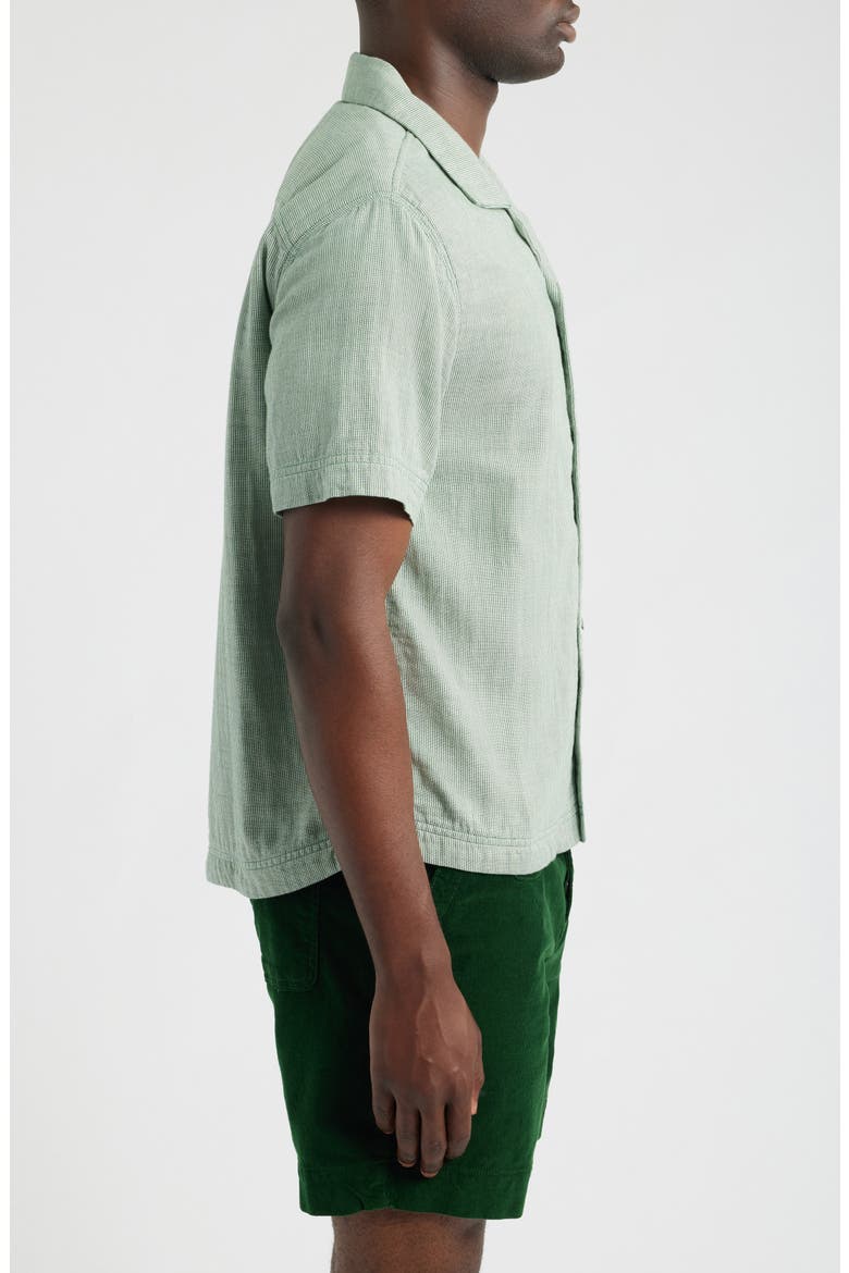 The Cliffs Summer Cloth Camp Shirt, Alternate, color, IRISH RACING GREEN STRIPE