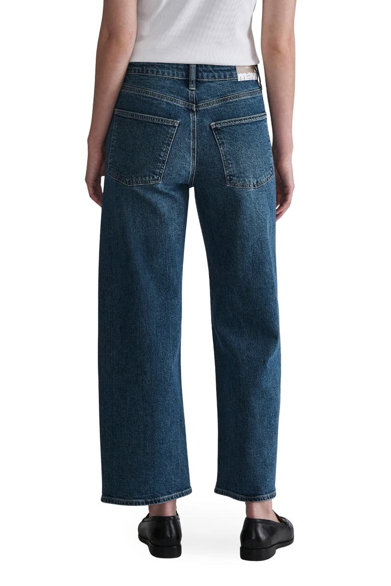 Genova High Waist Ankle Wide Leg Jeans, Alternate, color, DARK SHADED CLASSIC BLUE