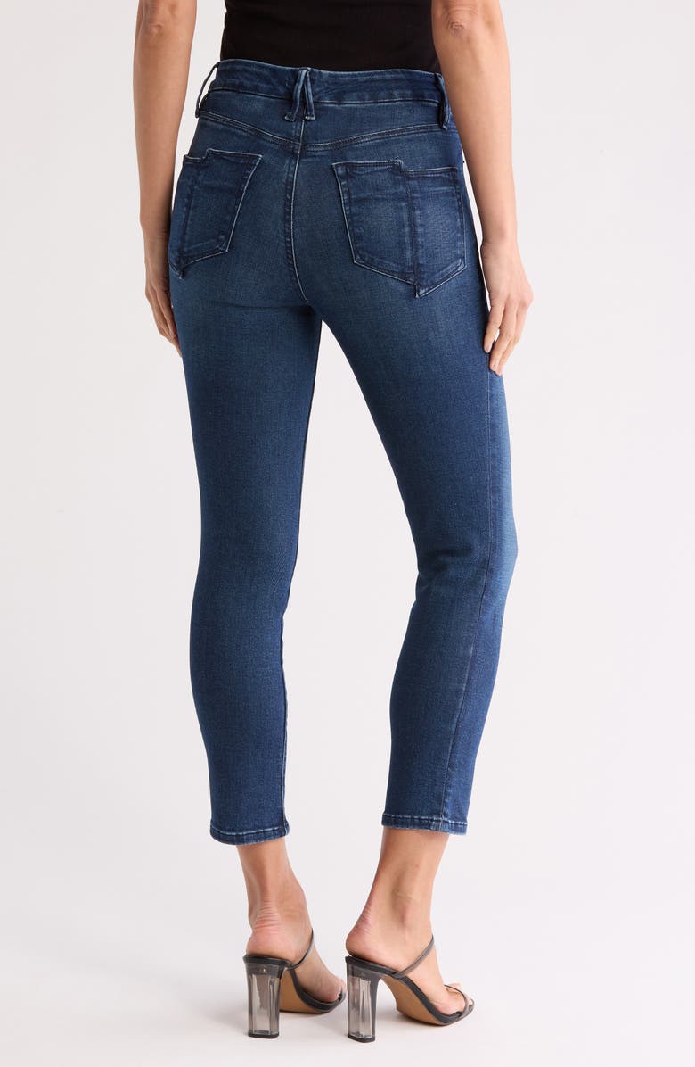 Good American Good Legs Crop Split Hem Jeans, Alternate, color,