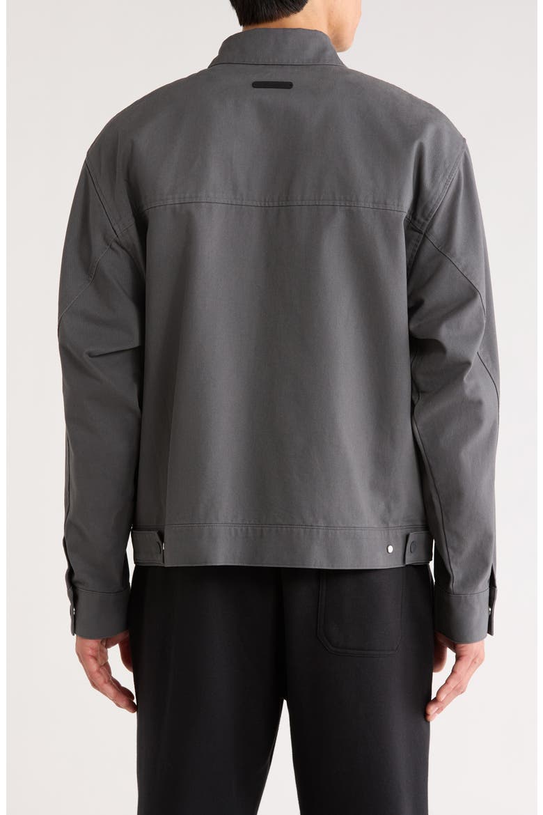 Cotton Twill Work Jacket, Alternate, color, IRON GREY