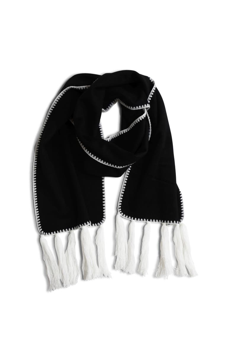 Belle & Bloom Mountain Side Scarf, Alternate, color, Black