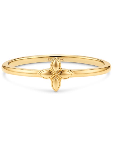 Flower Ring in 14K Gold