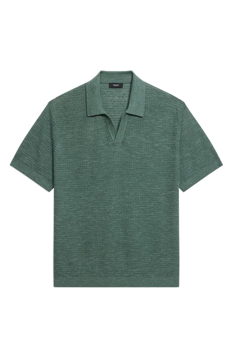 Theory Brenan Linen Blend Polo, Alternate, color, 