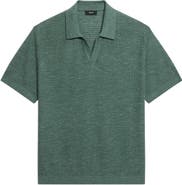 Theory Brenan Linen Blend Polo