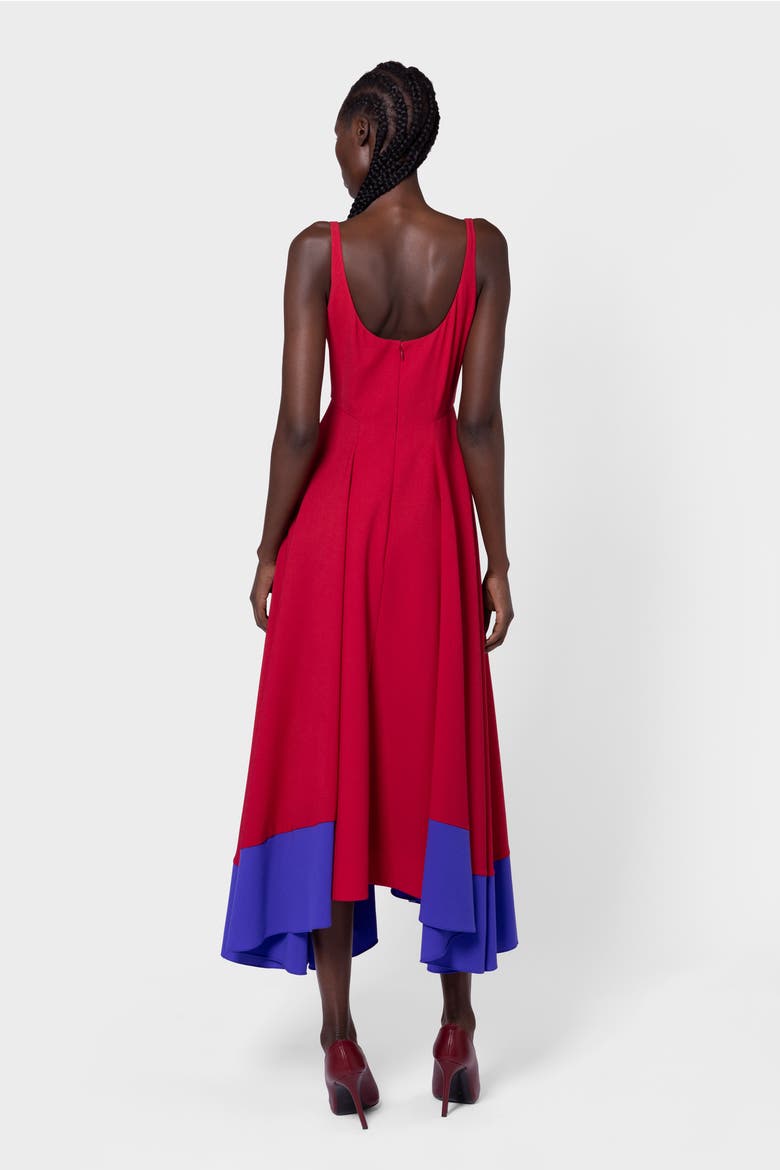 Awn Floaty Midi Dress, Alternate, color, Amaranthus
