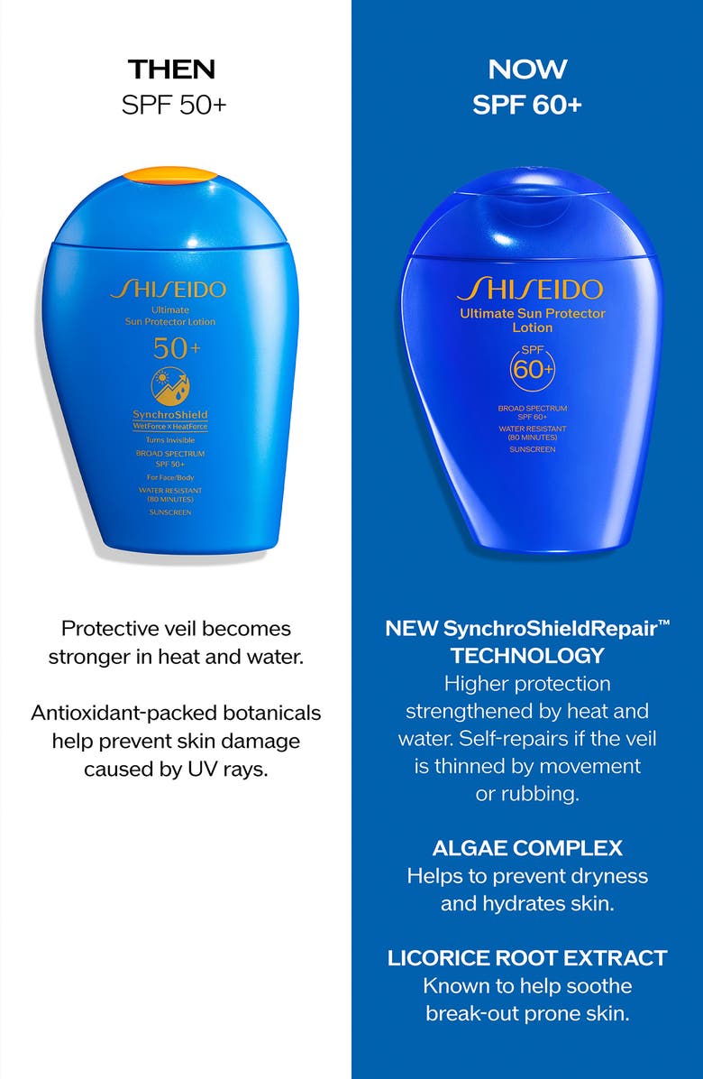 Shiseido Ultimate Sun Protector Lotion SPF 60+ Sunscreen, Alternate, color,