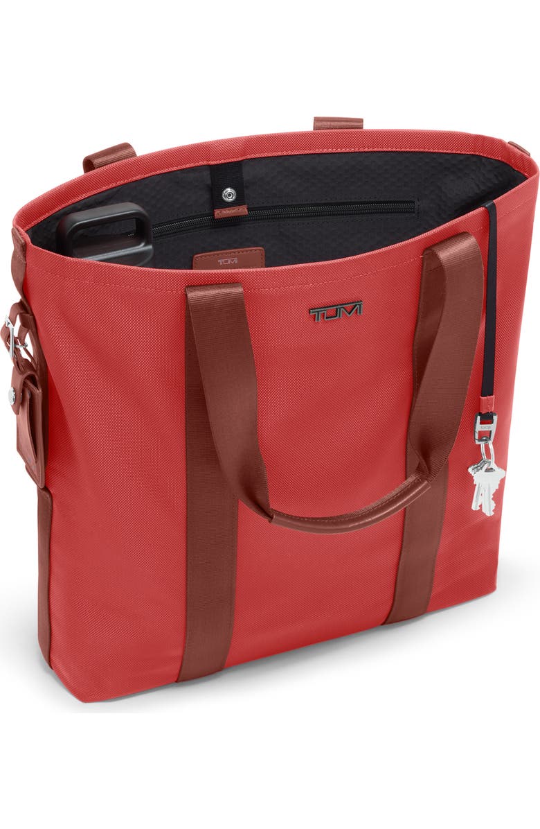 TUMI Alpha Bravo Essential North/South Tote, Alternate, color, Tumi Red