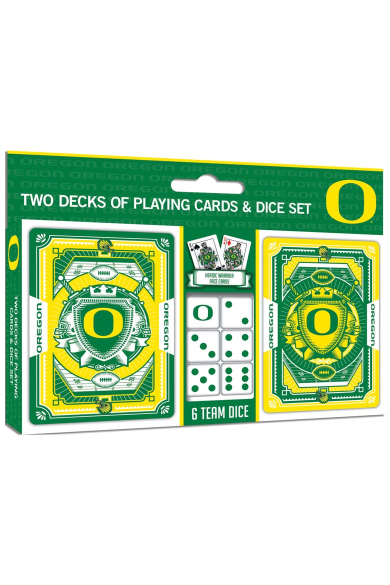 Oregon Ducks Playing Cards & Dice, Main, color, Multicolor