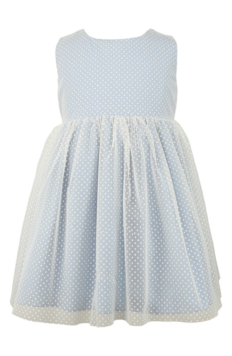 Popatu Swiss Dot Tulle Dress, Main, color,