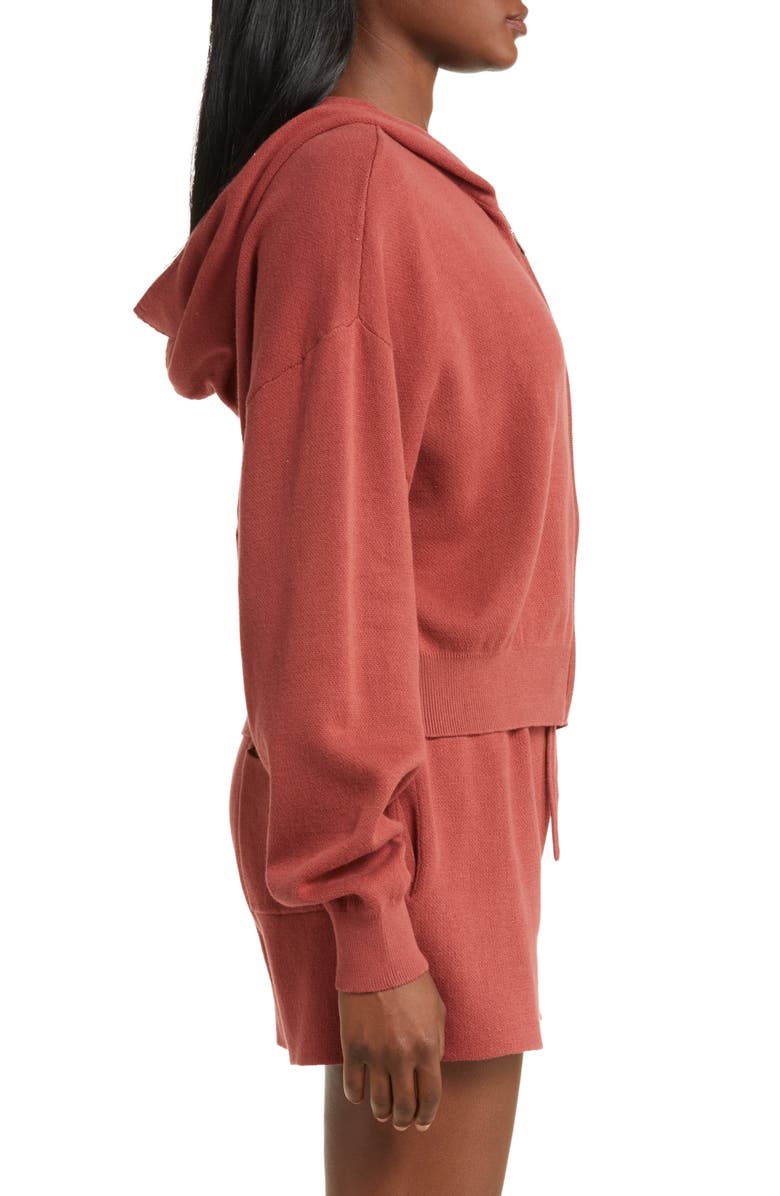 HONOR THE GIFT Jacquard Zip-Up Cotton Hoodie, Alternate, color, 