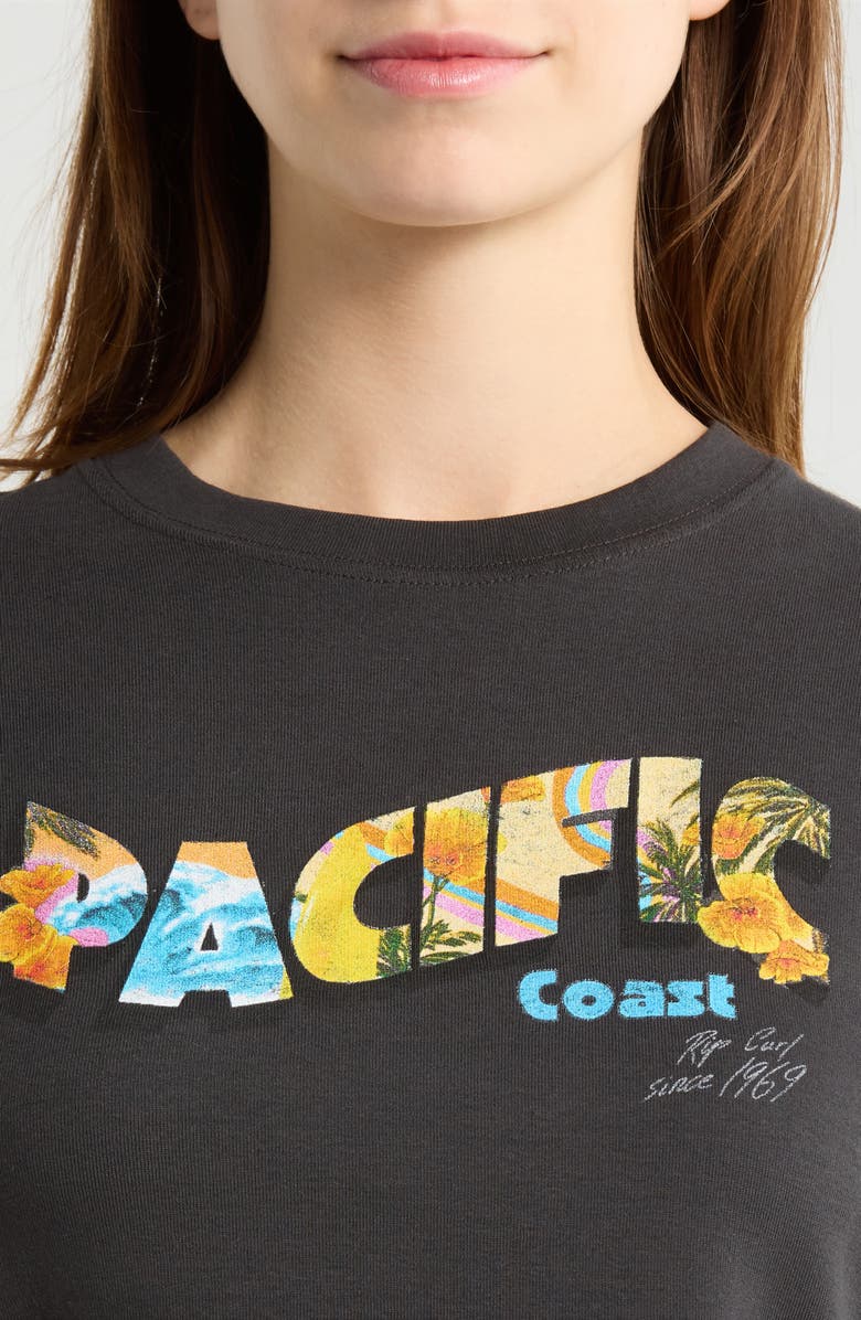 Rip Curl Haley O Shrunken Graphic T-Shirt, Alternate, color, Washed Black