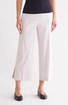 Theory Sharkskin Pull-On Wide Leg Pants