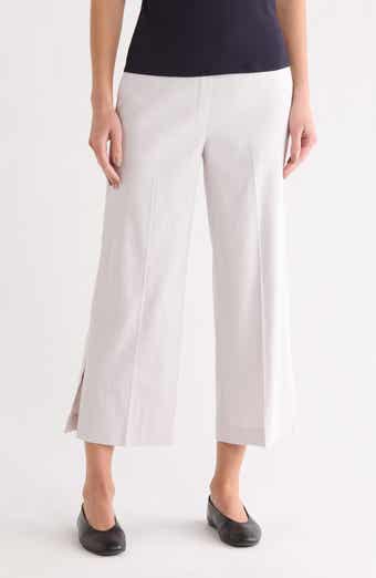 Theory Sharkskin Pull-On Wide Leg Pants