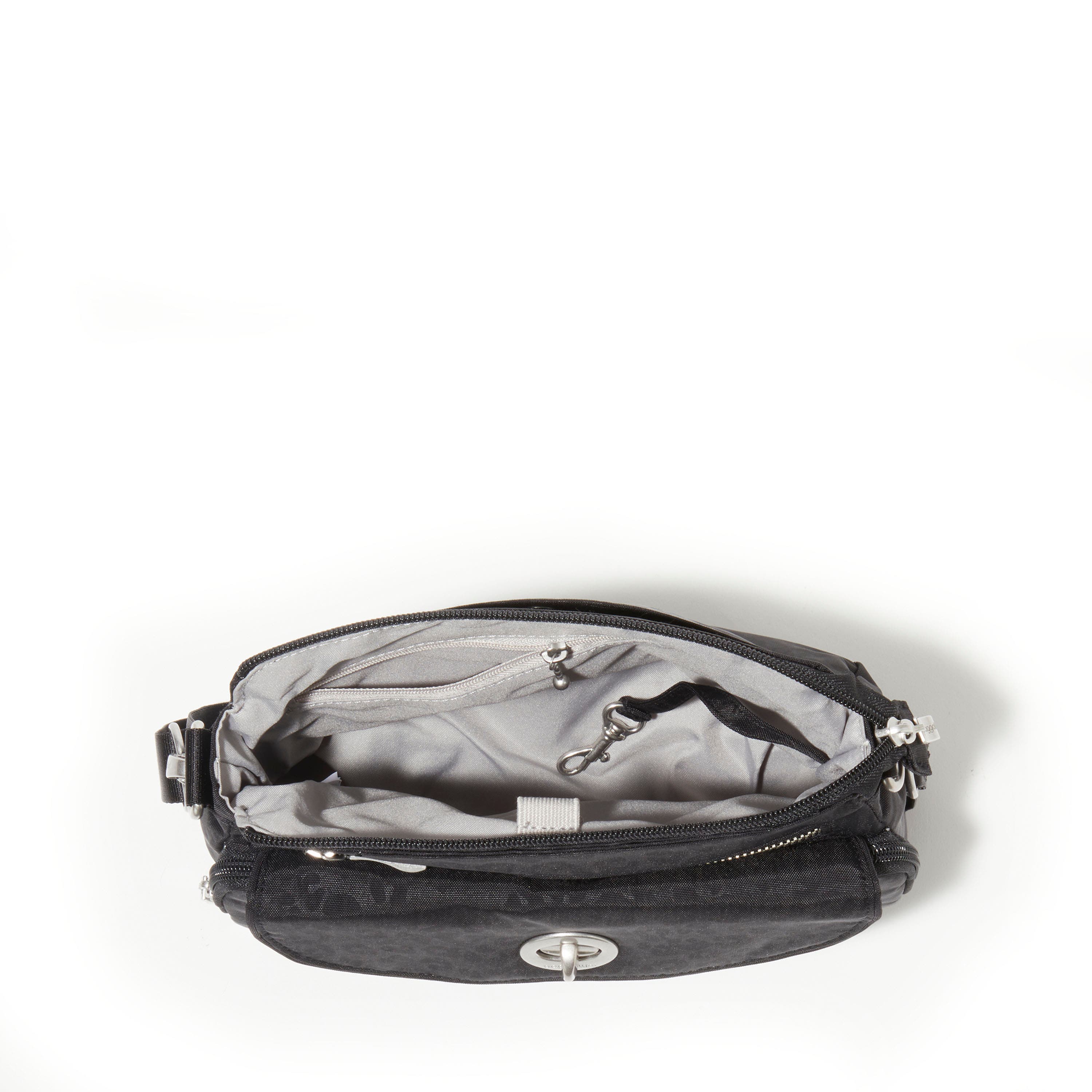 BAGGALLINI Calais Crossbody Bag, Alternate, color, Black Cheetah Emboss