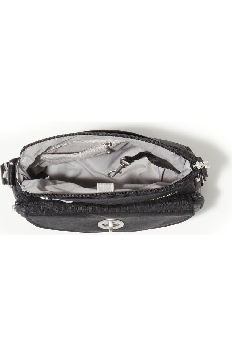 BAGGALLINI Calais Crossbody Bag, Alternate, color, Black Cheetah Emboss