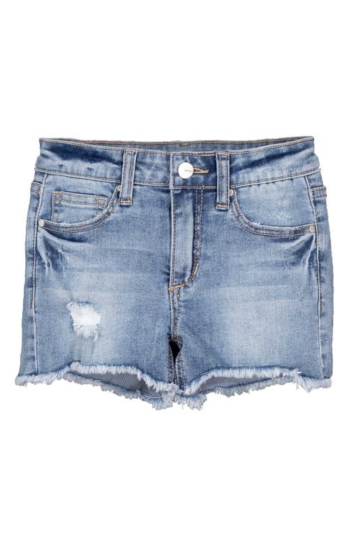 Joe's Kids' Jessie Frayed Cutoff Denim Shorts In Medium Wash