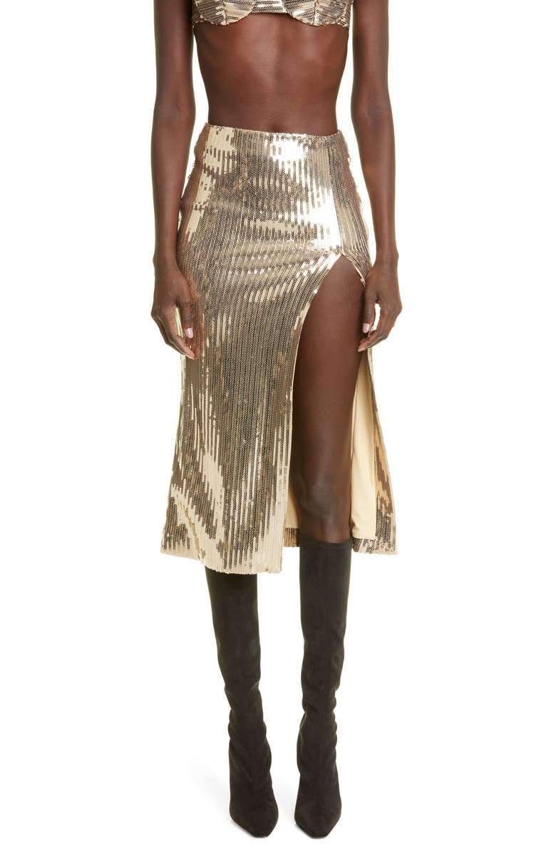 LaQuan Smith Sequin Pencil Skirt, Main, color, 