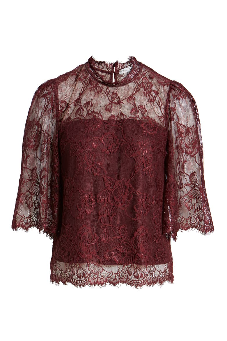 Naomi Lace Top, Alternate, color, AUBERGINE