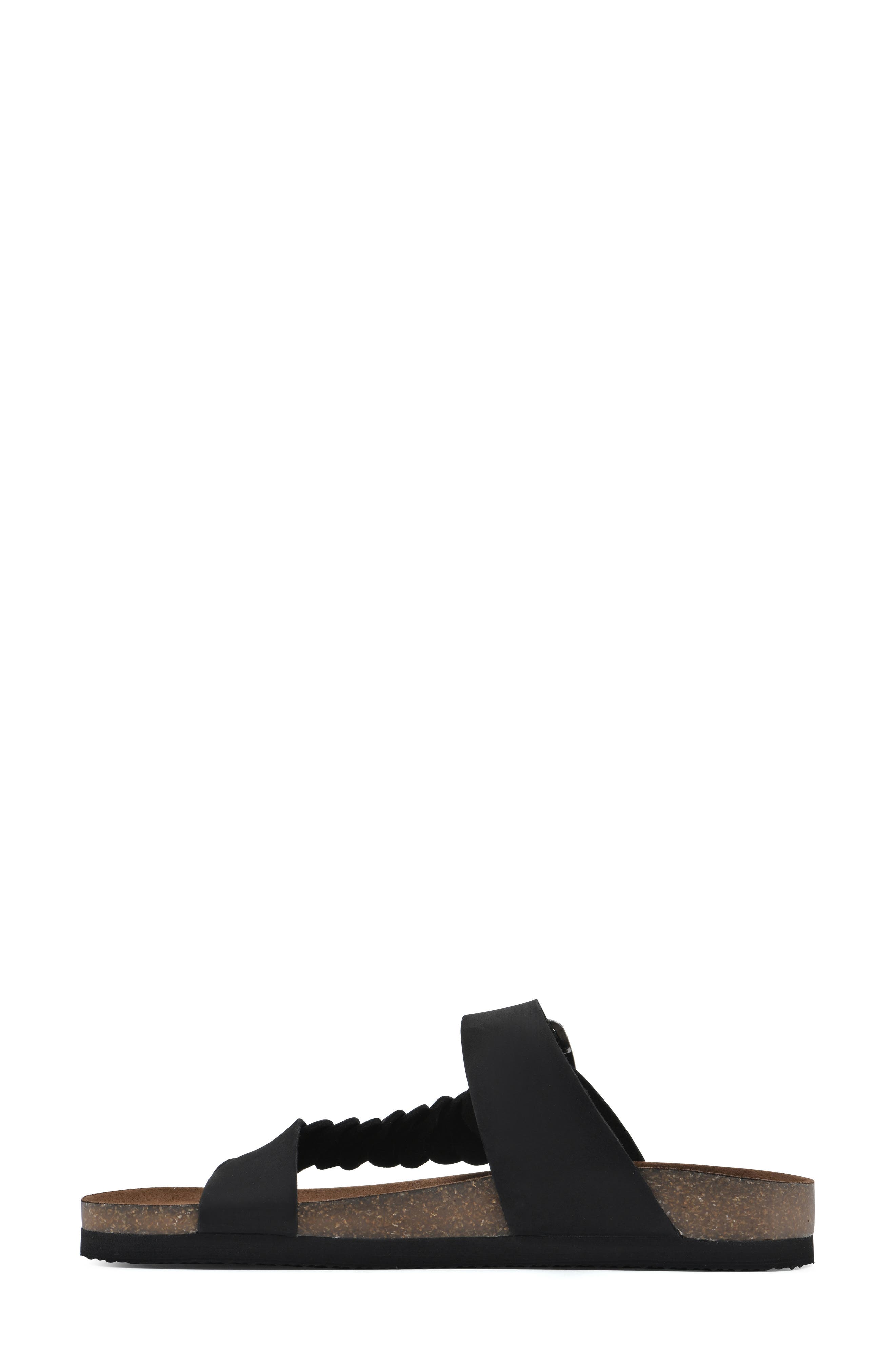 White Mountain Footwear Happier Sandal, Alternate, color, Black/ Nubuck