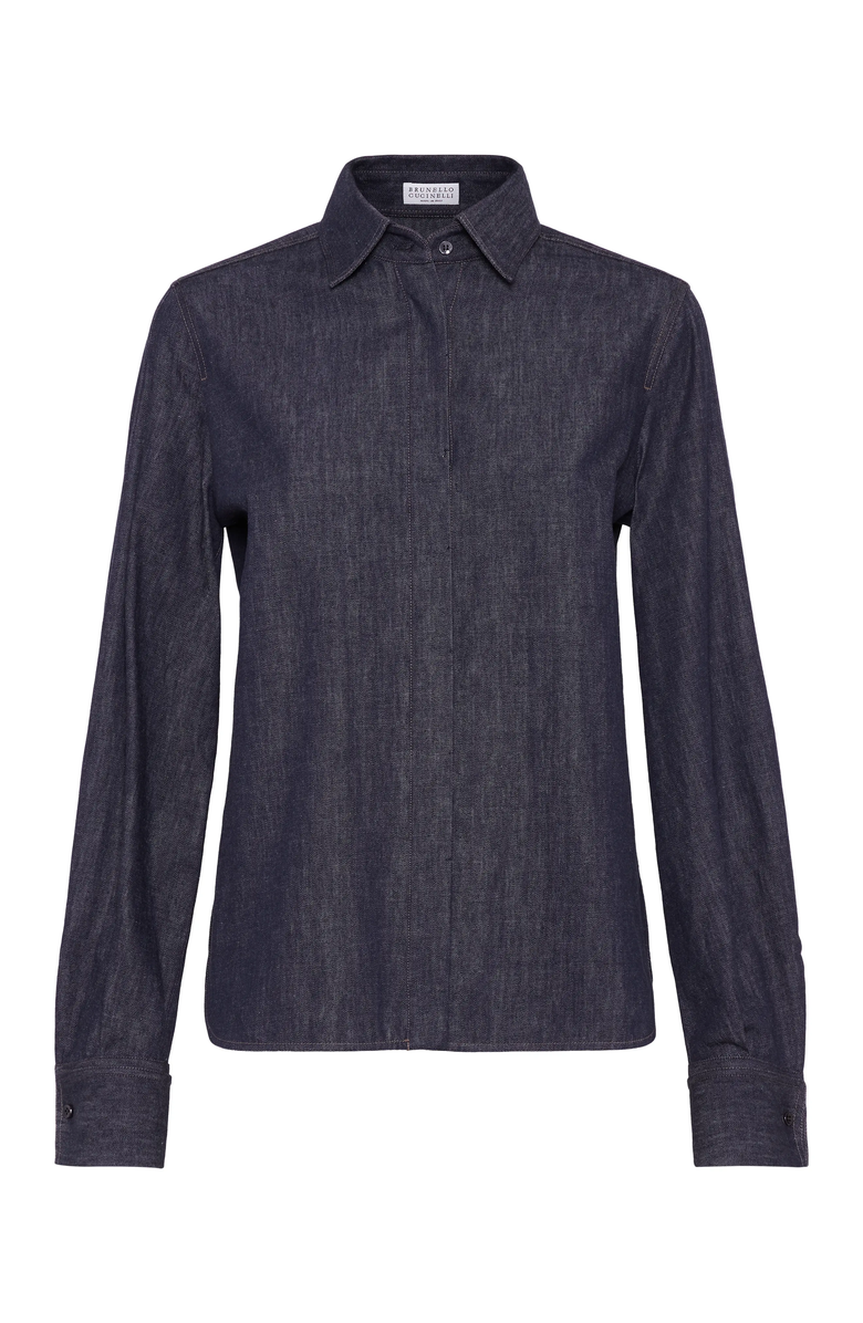 Brunello Cucinelli Denim shirt, Main, color, 