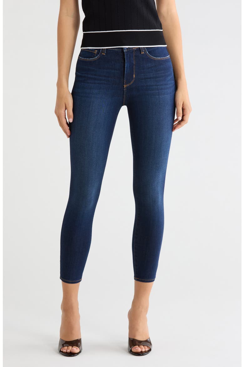Margot High Waist Crop Skinny Jeans, Main, color, BALTIC