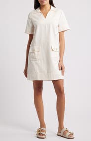 tommy bahama linen shift dress Two Palms Colorblock 3/4-Sleeve Linen Shift Dress