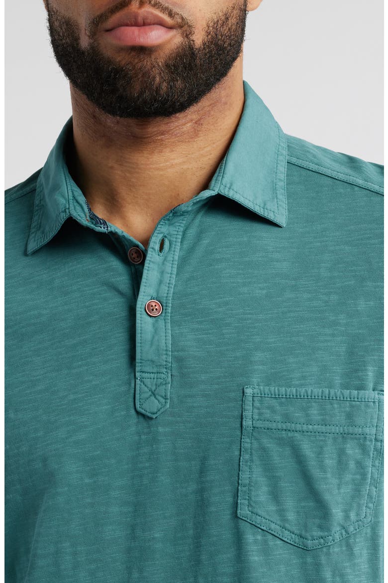 Condesa Canyon Organic Cotton Polo Shirt, Alternate, color, SEVEN SEAS