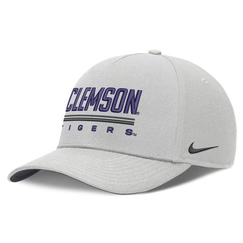 Men's Nike  Gray Clemson Tigers 2026 Sideline Dri-FIT Rise Adjustable Hat