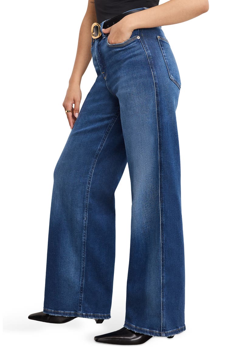 Soft-Tech Good Petite Wide Leg Jeans, Alternate, color, INDIGO891