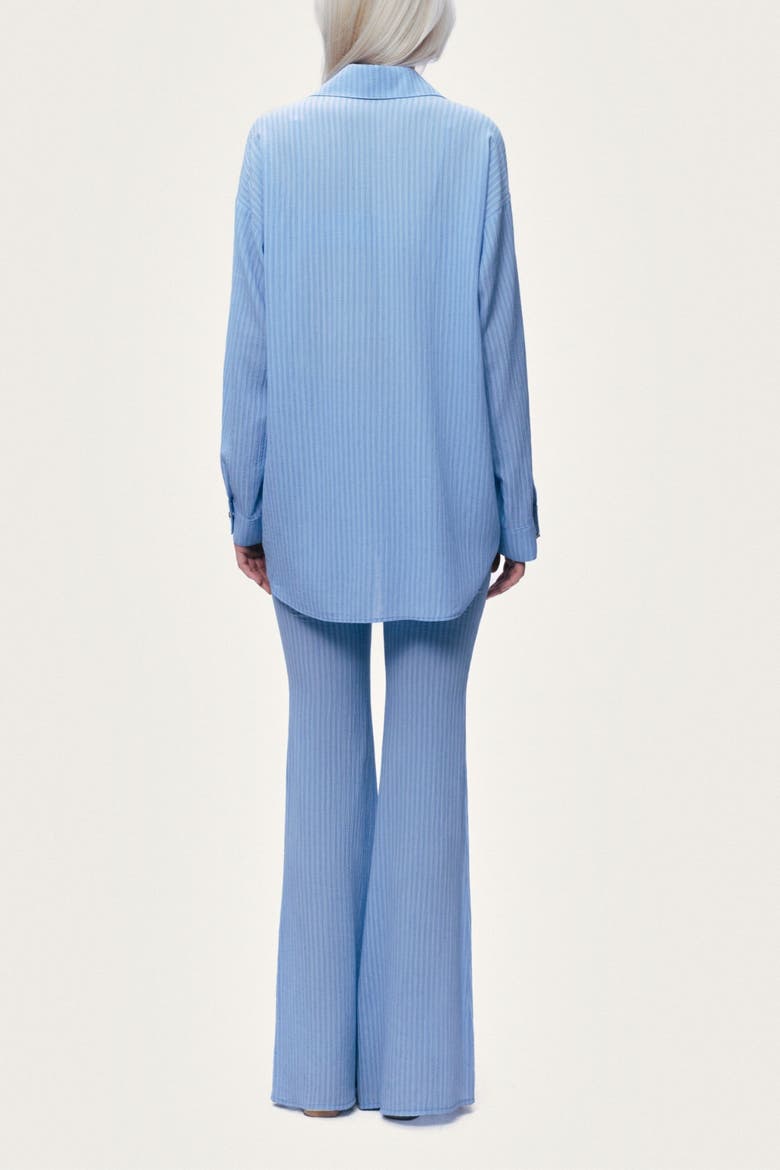 High Waist Flare Trousers, Alternate, color, Blue