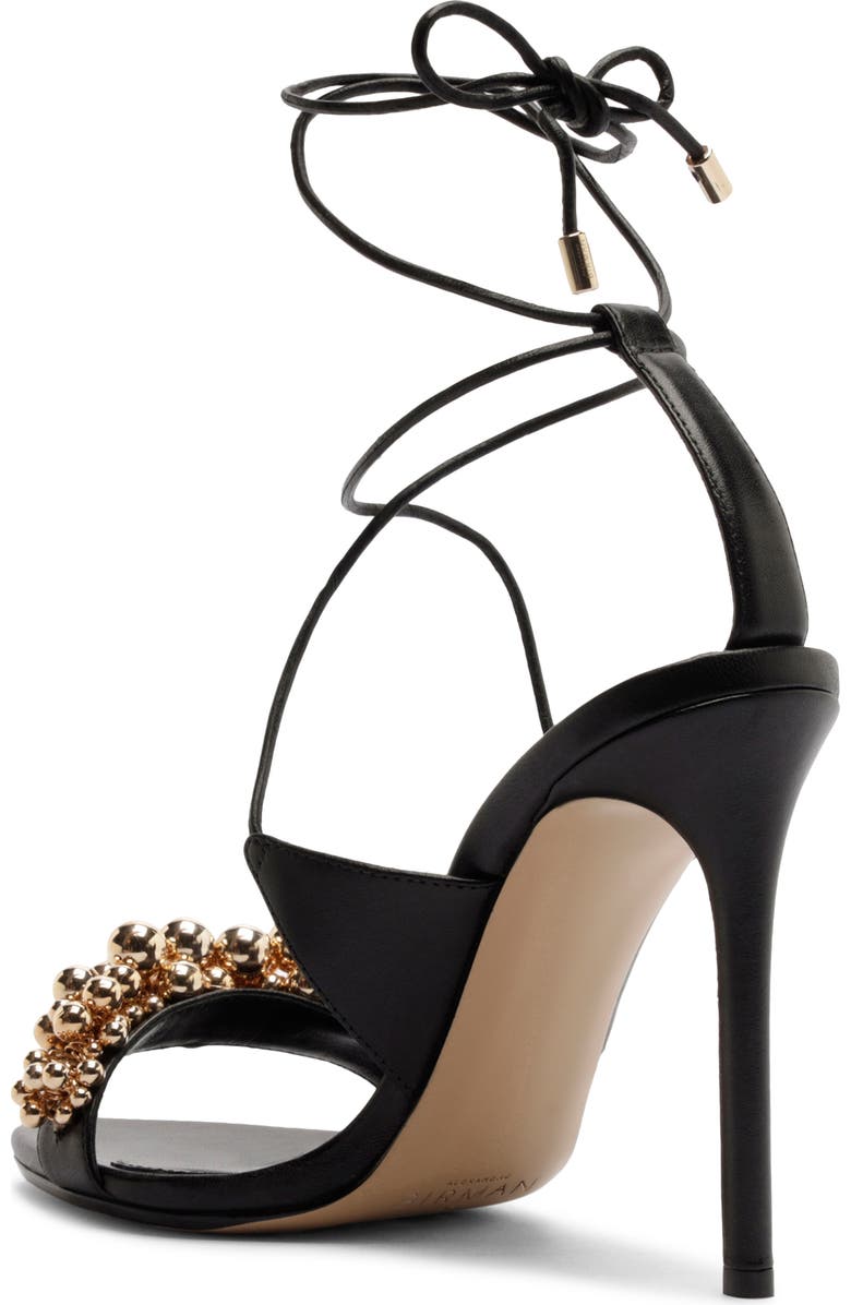 Alexandre Birman Gia Ankle Tie Sandal, Alternate, color, Black