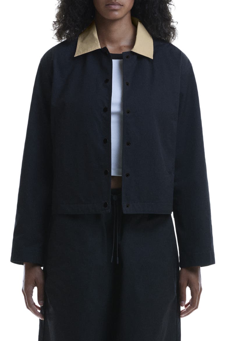 x Zendaya Coach's Jacket, Main, color, BLACK