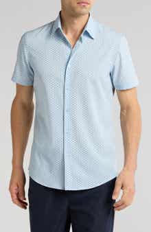 14th & Union Short Sleeve Performance Button-Up Shirt