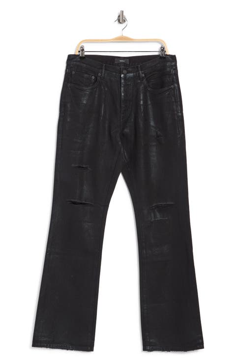 Ripped Foil Relaxed Fit Jeans