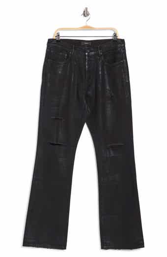 Ripped Foil Relaxed Fit Jeans