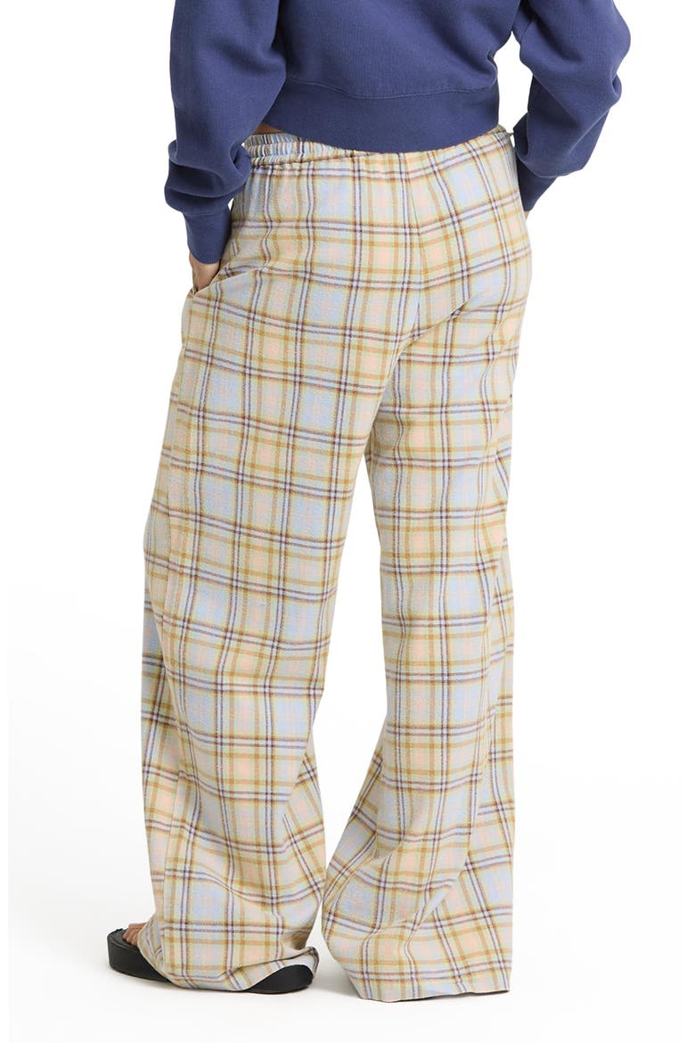 Coastal Breeze Flannel Wide Leg Pants, Alternate, color, CORNFLOWER