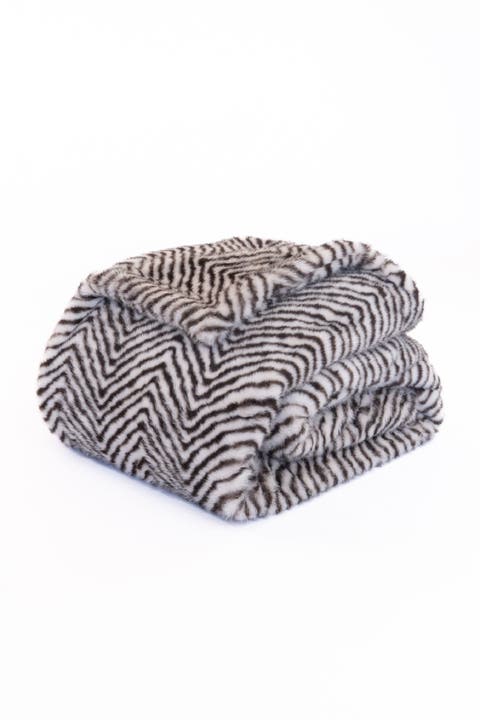 San Diego Safari Plush Faux Fur Throw Blanket