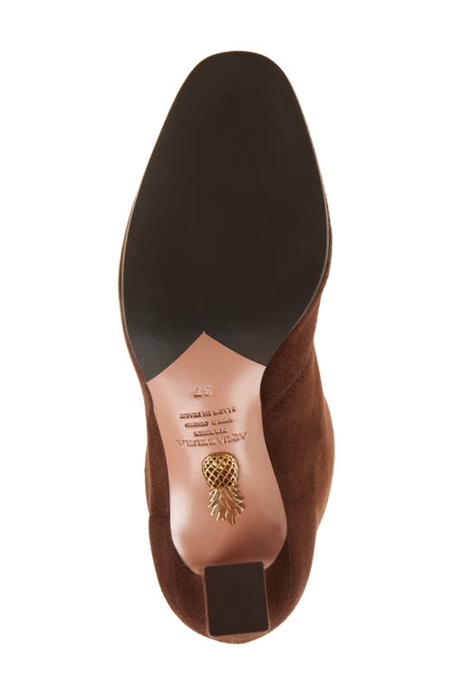 Aquazzura Gytane Pump Boots In Espresso