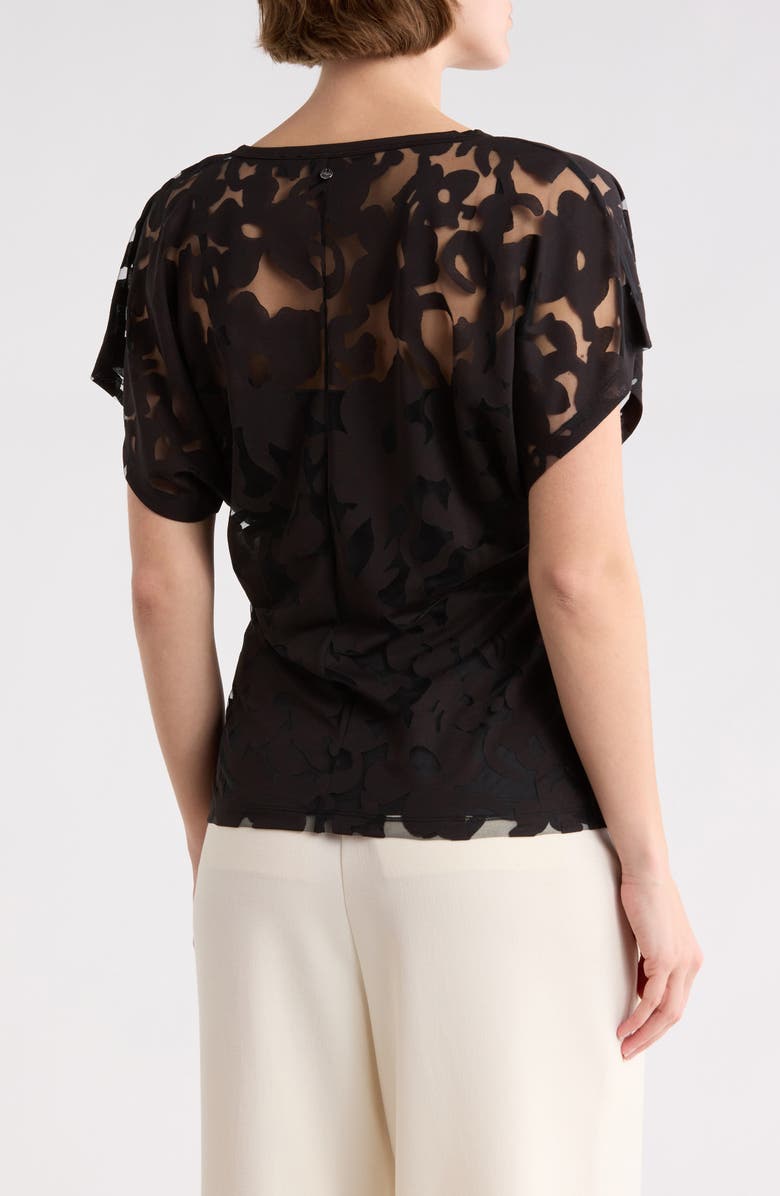 BOSS Orange Ebasi Floral Top, Alternate, color, Black