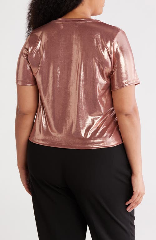 Renee C Metallic Crewneck T-shirt