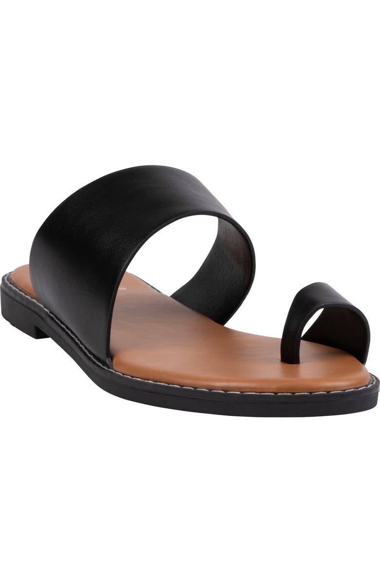 GOOD CHOICE NEW YORK Florence Toe Loop Sandal, Main, color, Black
