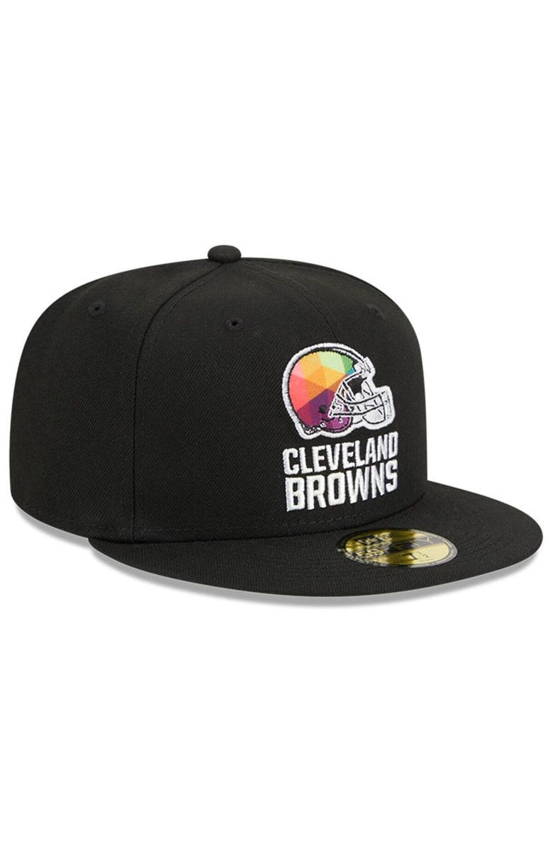 New Era Men's New Era  Black Cleveland Browns 2023 NFL Crucial Catch 59FIFTY Fitted Hat, Alternate, color, Black