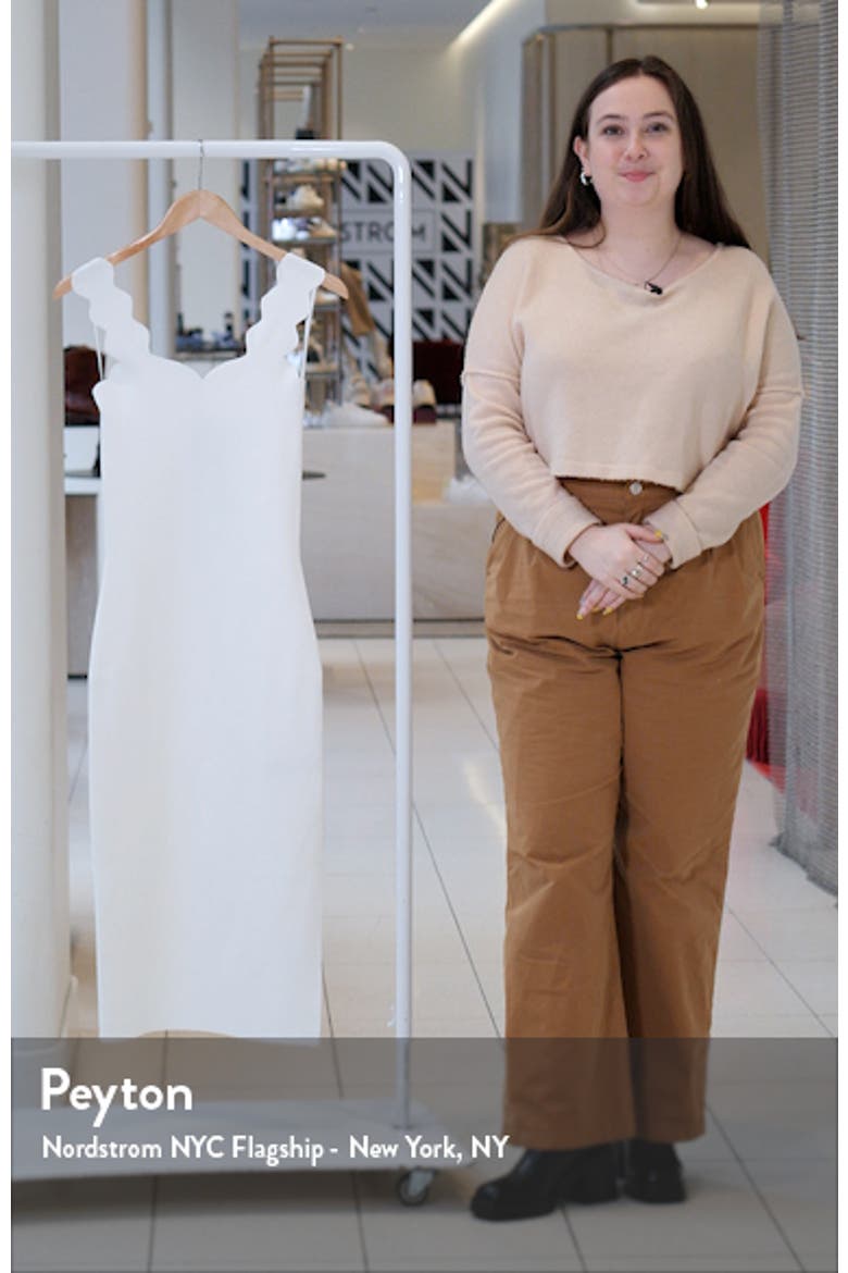 Sharmay Scallop Body-Con Midi Dress video