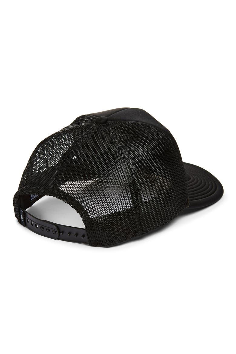 Logo Patch Trucker Hat, Alternate, color, BLACK