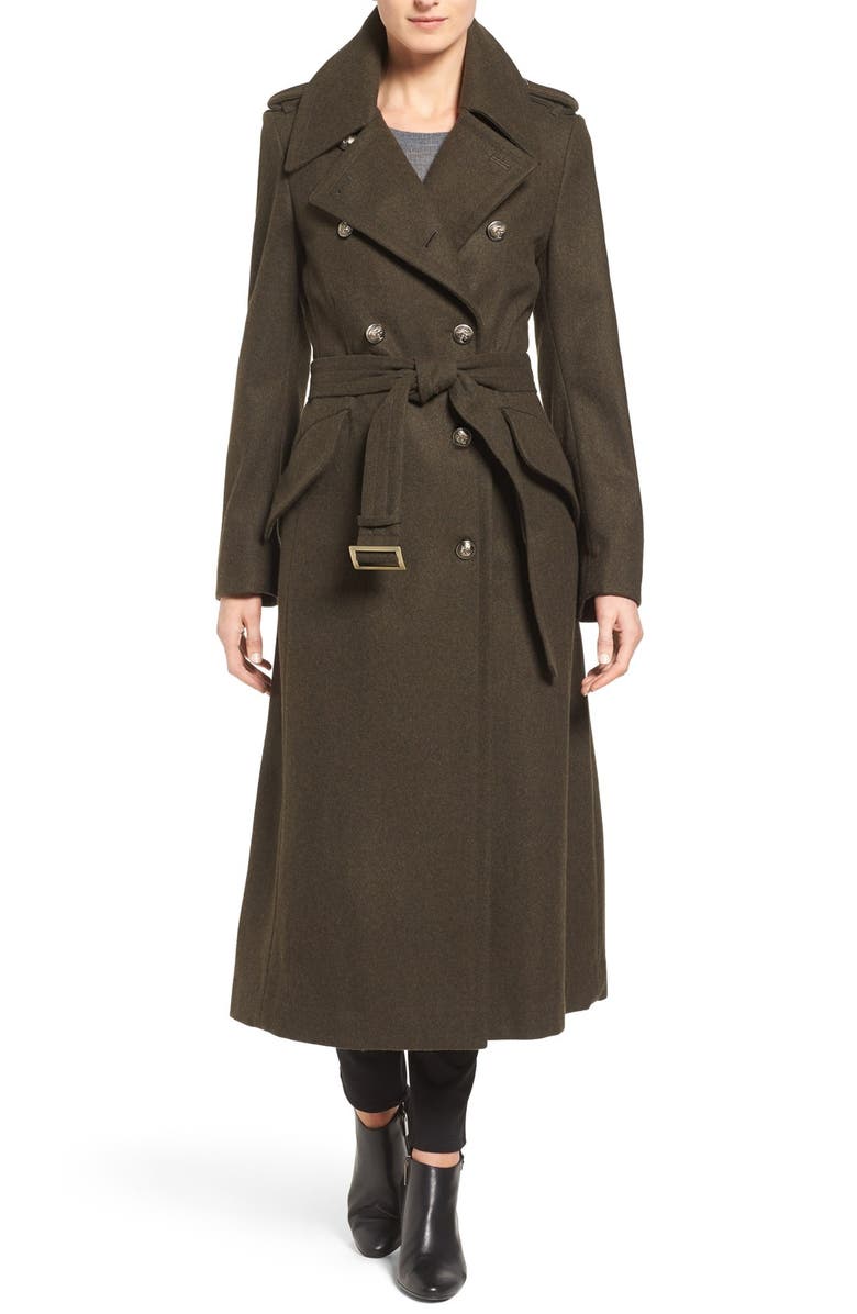 London Fog Double Breasted Trench Coat, Main, color,