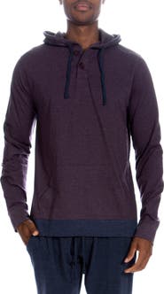 UNSIMPLY STITCHED Sleep Henley Hoodie